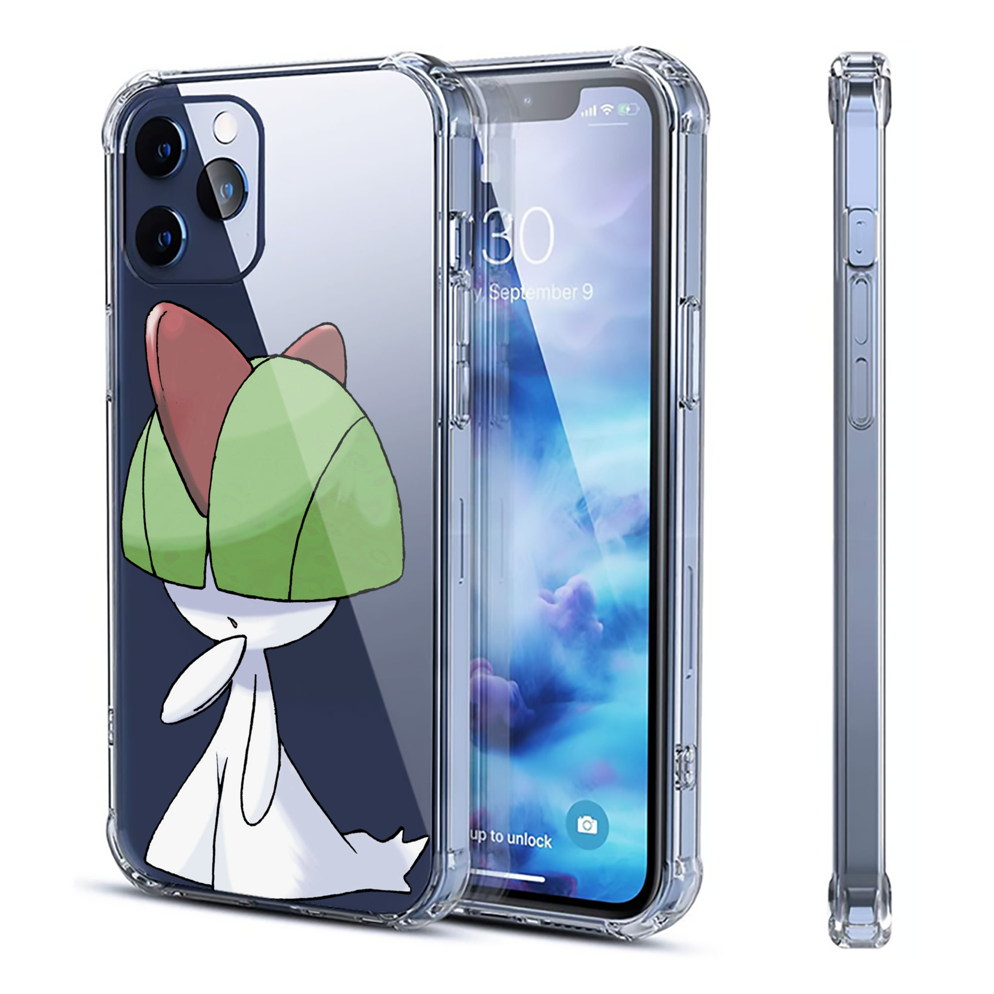 （画像用） ポケットモンスター Pokémon 【iPhone 12シリーズ対応】透明スマホケース（クリアソフトケース）